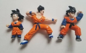 1989 3 Dragon Ball Z DBZ Figures, Goku Loose, Pre-Owned - Picture 1 of 6