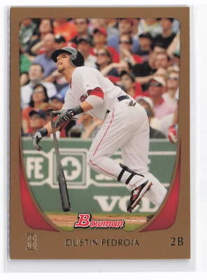 2011 Bowman #26 Dustin Pedroia Gold gold - Image 1 of 2