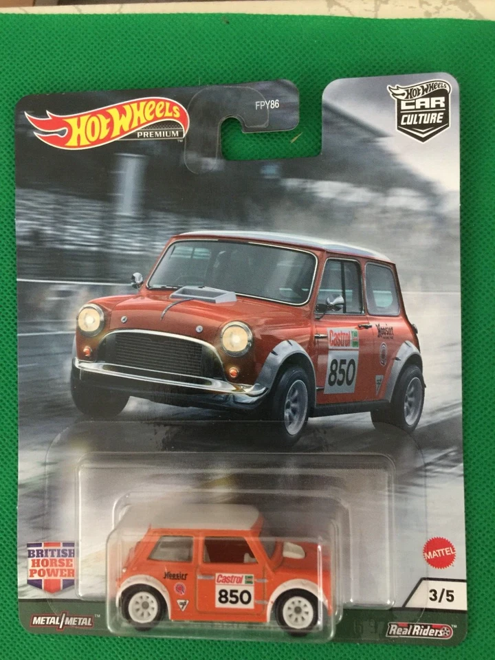 HOT WHEELS Morris Mini Cooper Orange Car Culture British Horsepower GRJ59 2021
