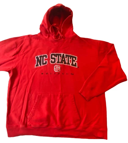 VTG Cadre Athletic NC State Hoodie Sweatshirt Adult XXL Red Pullover Wolfpack Cover