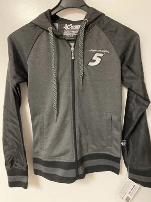 Женская черная куртка на молнии Kasey Kahne No5 Nascar Chase галстук капюшон XL C     - Изображение 1 из 3