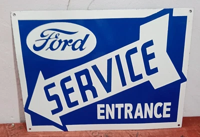 Ford Service Porcelain Enamel Sign 24 x 18 Inches 1 Sided - Image 1 of 4