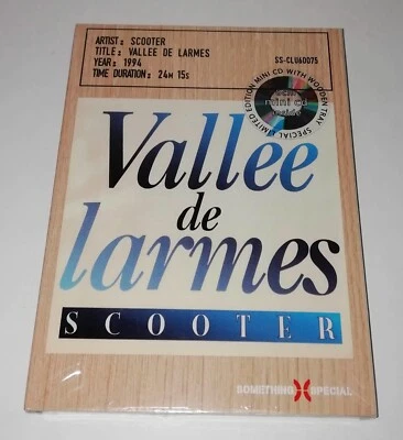 Scooter - Vallee De Larmes (Single) (Wood Box, Mini-CD) SEALED! Great Gift! - Imagem 1 de 3