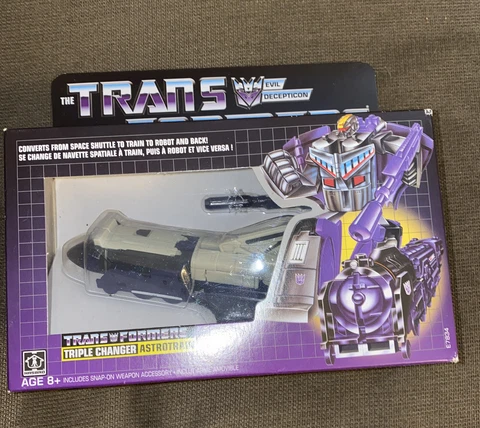 2019 Hasbro Astrotrain  G1 Walmart Reissue Decepticon Exclusive Transformers MIB Cover