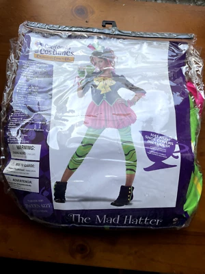 Disfraz de Sombrerero Alfombrilla California Mediano 10-12 Nuevo con Etiquetas Foto 1 de 2