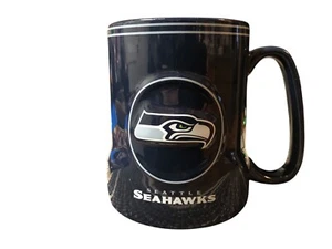 Taza de café en relieve Blue NFL Boelter Brands Seattle Seahawks 2016 relieve elevado - Imagen 1 de 13