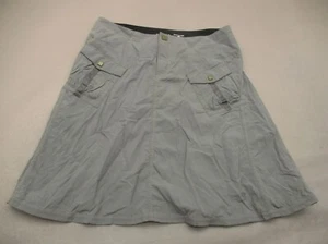 MOUNTAIN HARDWEAR Size 8 Womens Gray 100% Nylon A-Line Hiking Outdoor Skirt 668 - Picture 1 of 9