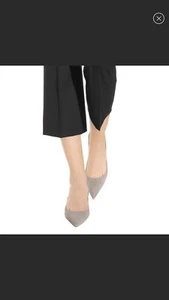 Prada Gray Suede Kitten Heel Pointed Pumps Size 36.5 - Picture 1 of 9