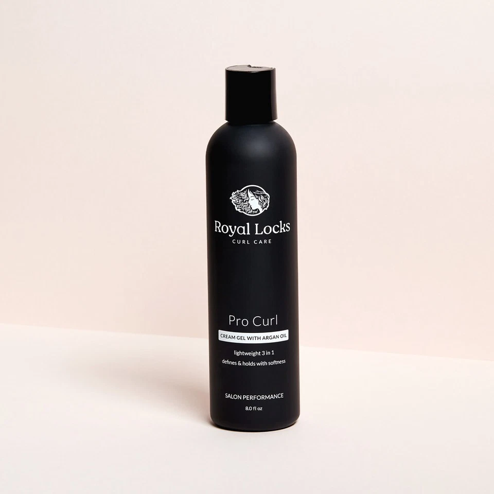 Royal Locks Pro Curl Cream w/ Argan Oil Curly Hair Styling Gel Anti-Frizz 8oz - Image 1 of 4