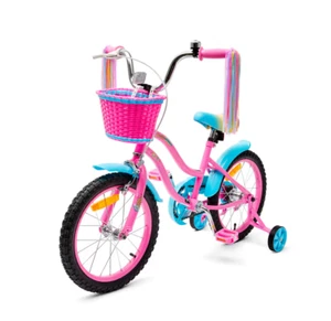 Barbie Malibu Bike Kids Bike Bicycle 40cm (4-7 years) Removable Training Wheel - Picture 1 of 8