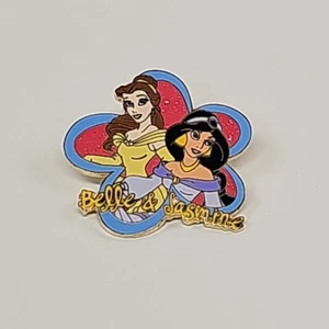 Disney Parks Pin Belle and Jasmine Princesses Beauty & the Beast Aladdin 2004 - Picture 1 of 2
