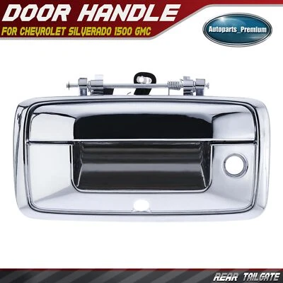 Manija de puerta trasera cromada con cerradura para Chevrolet Silverado 1500 GMC Sierra 1500 Foto 1 de 4