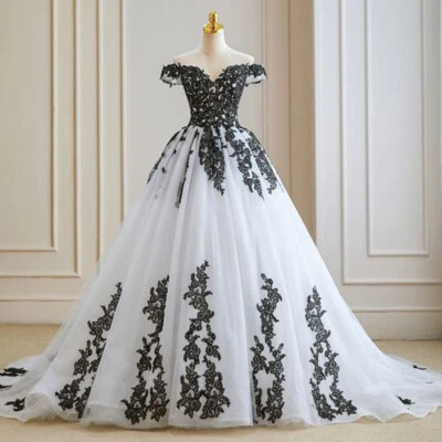 Wedding Dresses Sleeveless Off the Shoulder Lace Appliques A Line Bridal Gowns - Image 1 of 4