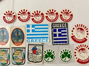 16 calcomanías adhesivas con temática de país de Grecia, ¡antiguo stock nuevo! ¡Difícil de encontrar! - Imagen 1 de 13