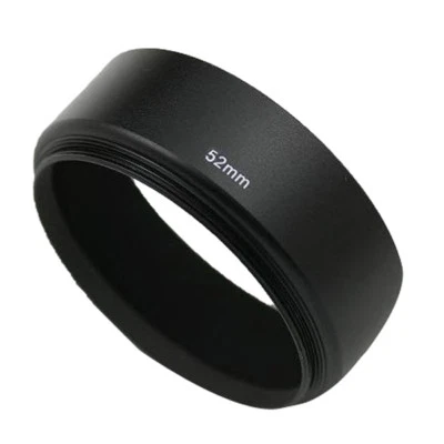Ø52mm Screw-In Standard Metal Lens Hood 20mm Deep to fit 52mm Thread - UK STOCK - Image 1 of 4