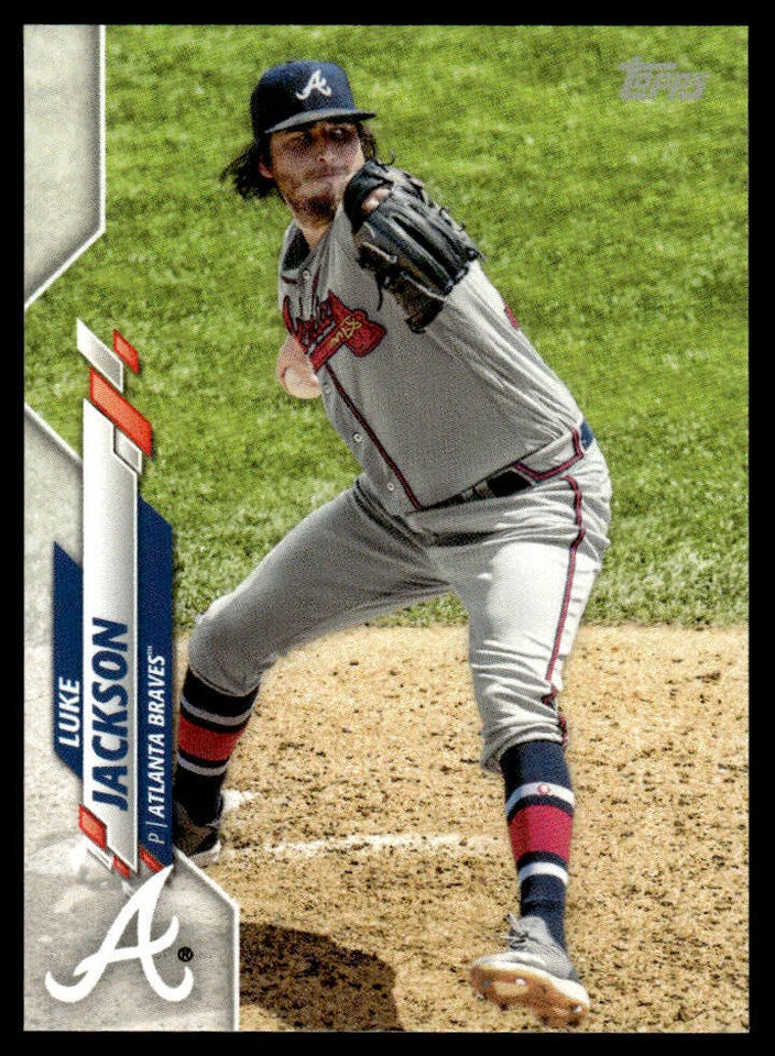2020 Topps MINI Luke Jackson #215 Print Run ~402 Atlanta Braves - Image 1 of 2