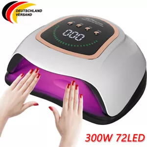 LED 300W UV Nagel Lampe-Gel Lichthärtungsgerät Sensor Nageltrockner Mit 4 Timer - Bild 1 von 13