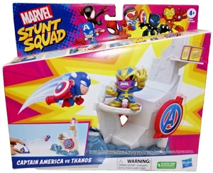 Marvel Stunt Squad Tower Smash Juego, Capitán Americano y Thanos Acción Nuevo - Imagen 1 de 4