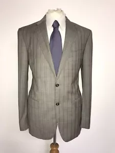 VERSACE - Mens Tailored Fit LIGHT GREY WOOL SUIT - 42 Reg - W34 L32 - GORGEOUS - Picture 1 of 11