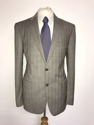VERSACE - Mens Tailored Fit LIGHT GREY WOOL SUIT - 42 Reg - W34 L32 - GORGEOUS - Image 1 of 4