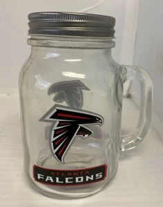 NFL Atlanta Falcons Duck House Sports 20oz Glass Mason Jar / Mug New - Picture 1 of 5