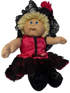 "Muñeca Coleco Girl 1982 Cabbage Patch cabello rubio ojos azules 16"" CPK" - Imagen 1 de 6