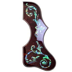 Left-handed Acoustic Guitar Pickguard Inlaid Abalone Flower For Gibson SJ200 - Picture 1 of 6