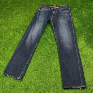 Vintage Quicksilver Jeans Mens 32 Straight Leg Blue Faded dark Wash Zip Fly Y2K* - Picture 1 of 16