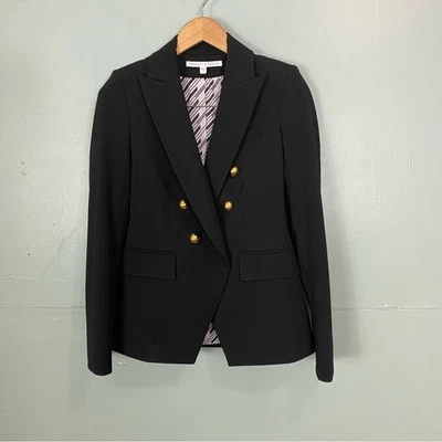 Veronica Beard Miller Dickey Jacket Blazer Gold & Black Size 0 - Image 1 of 4