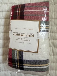 Pottery Barn Teen MORGAN KARIERT SHERPA SCHEIN Standard NEU - Bild 1 von 4