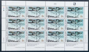 MARSHALL ISLANDS BIG WEEK US BOMBS GERMANY 1944 WWII STAMPS SHEET 1994 MNH W72 - Picture 1 of 1