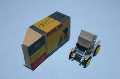 POLITOYS FIAT 3,5HP 1899 AZZURRO (COD. 101) S. 1:45 OTTIMO CON BOX - Immagine 1 di 3