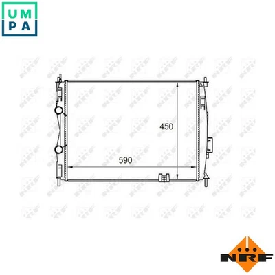 RADIATOR ENGINE COOLING 58461 FOR MR20DE 2.0L HR16DE 1.6L 4cyl - Image 1 of 4