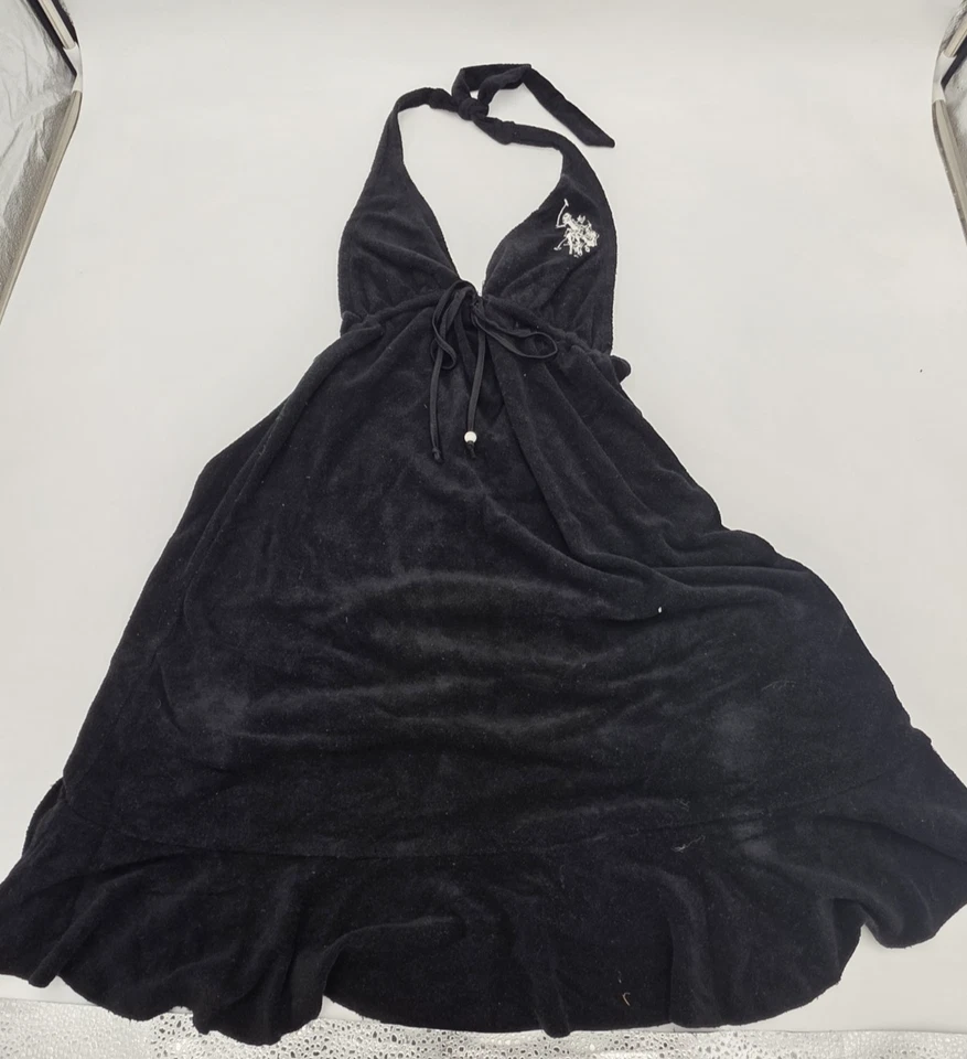 U.S Polo Ralph Lauren Women M Terry Cloth Halter Dress Y2K BIG PONY + Mini Skirt - Image 1 of 4