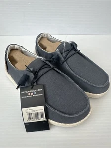 Hey Dude Wendy Chambray Navy White Sku 121412526 New W Tag US Size 6 - Picture 1 of 9