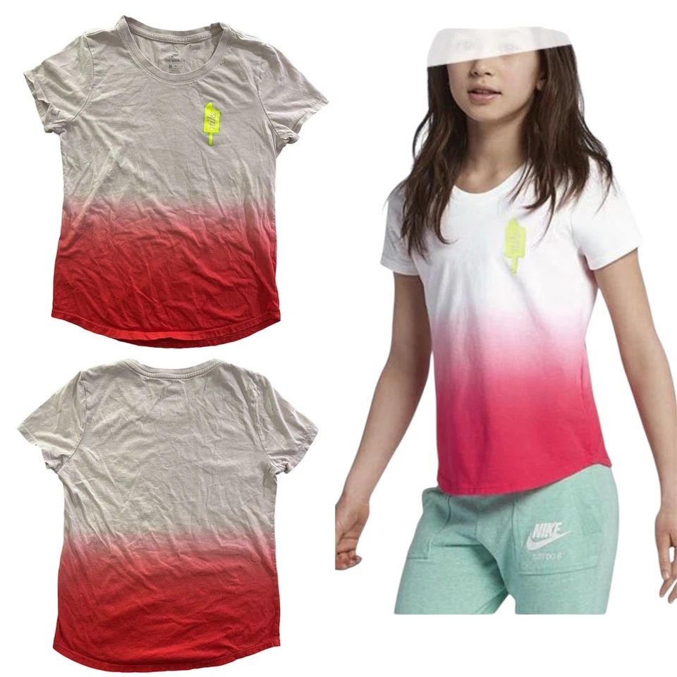 NIKE (2018) Official Girls Ice Cream Dip Dye T-Shirt Youth Size Large - Image 1 of 4