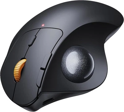 Wireless Trackball Mouse, EM04 Ergonomic Bluetooth Rollerball Rechargeable Co... - Image 1 of 4