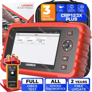 LAUNCH X431 CRP123X Plus Car Scanner ALL System Diagnostic Tool Oil SAS Throttle - Picture 1 of 14