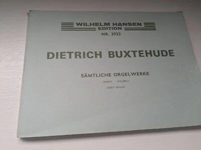 Dietrich Buxtehude All Organ Works Volume 2 Songbook Samtliche Orgelwerke Hansen - Image 1 of 4