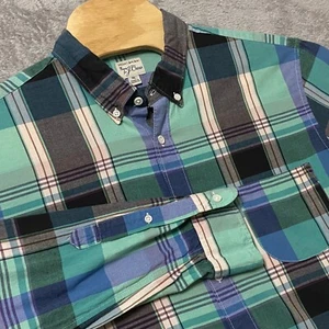 J. Crew Shirt Mens XL Multi Colored Indian Madras Plaid Button Down Long Sleeve - Picture 1 of 6