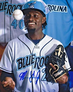 Marquis Grissom Jr Signed 2024 Wilmington BlueRocks 8x10 Nationals Futures Game! - Picture 1 of 3