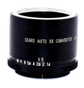 SEARS Auto 3X Custom Tele-Converter M42 Screw Mount W/ Manual - Picture 1 of 4