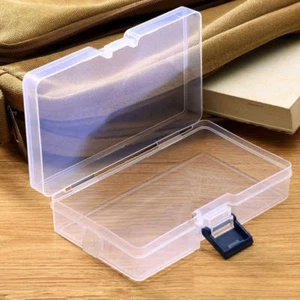 Plastic Clear Storage Box Jewelry Craft Nail Arts Beads Container Organizer Case - Picture 1 of 9