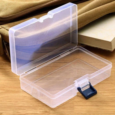 Plastic Clear Storage Box Jewelry Craft Nail Arts Beads Container Organizer Case - Image 1 of 4