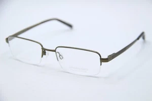 NEW CHARMANT TITANIUM PERFECTION CH10740 DARK GREEN AUTHENTIC EYEGLASSES 52-19 - Picture 1 of 4