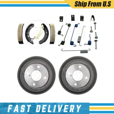 Tambores de freno traseros zapatas de freno y herrajes kit de resorte para Ford Contour 1995-1996 Foto 1 de 4