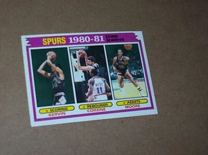 Tarjeta 1981 Topps Basketball Spurs Leaders George Gervin #62 casi nueva - Imagen 1 de 2