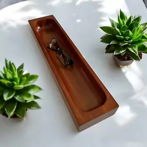 Mid Century Modern Streamlined Teak Schale 17-1/2 lang - Bild 1 von 16