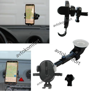 Soporte giratorio para teléfono móvil con ventosa para parabrisas de coche 360 - Imagen 1 de 11
