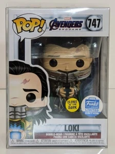 Neu Funko Exclusive Loki 747 mit Tesseract GITD Endgame mit Protektor + Sortierer  - Bild 1 von 6